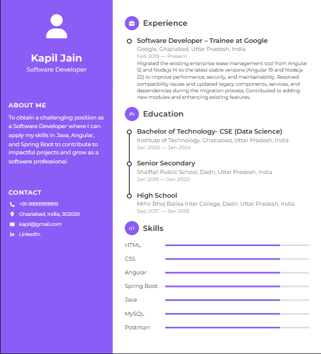 Creative pro resume template for Entertainment